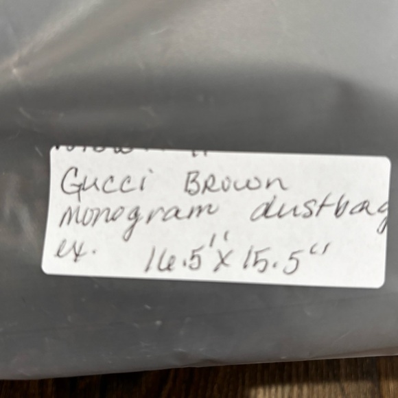 Gucci dust bag brown original monogram - Picture 7 of 7